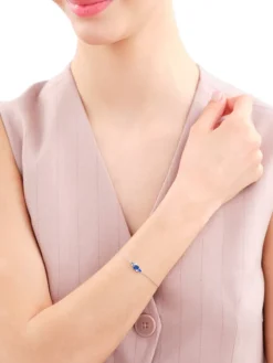 Bransoletka srebrna z cyrkoniami