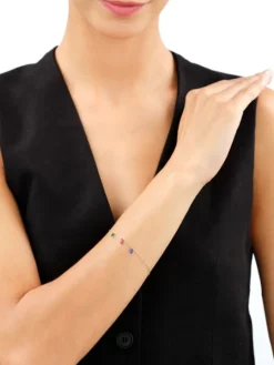 Bransoletka srebrna z cyrkoniami