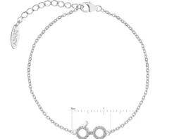 Bransoletka srebrna z cyrkoniami - Harry Potter, okulary, Warner Bros. Discovery