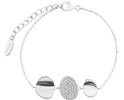 Bransoletka srebrna z cyrkoniami