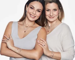 Bransoletka srebrna z  cyrkoniami - mama, serce