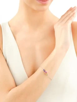 Bransoletka srebrna z cyrkoniami