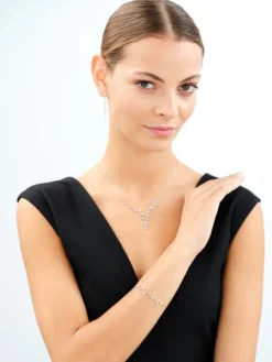 Bransoletka srebrna z cyrkoniami