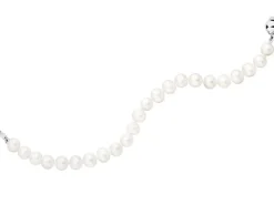 Bransoletka srebrna z perłami