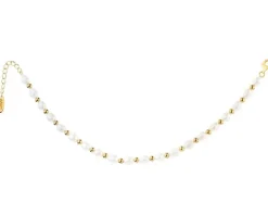 Bransoletka srebrna z perłami - kulki