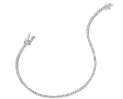 Bransoletka z białego złota z brylantami - 18 cm - 1,56 ct - próba 585