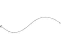 Bransoletka z białego złota z brylantami - 18 cm - 2,00 ct - próba 585