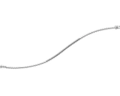 Bransoletka z białego złota z brylantami - 18 cm - 0,36 ct - próba 585