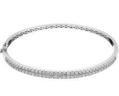 Bransoletka z białego złota z brylantami - 2,00 ct - próba 585