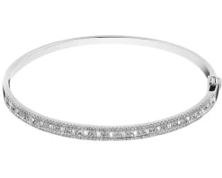 Bransoletka z białego złota z diamentami - 2,22 ct - próba 585