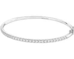 Bransoletka z białego złota z brylantami laboratoryjnymi - 2,00 ct - próba 750