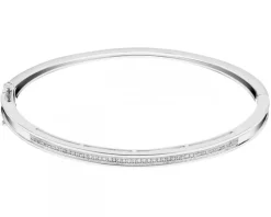 Bransoletka z białego złota z diamentami - 0,15 ct - próba 585