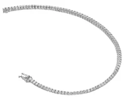 Bransoletka z białego złota z brylantami - 19 cm - 2,24 ct - próba 585