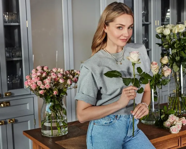 Bransoletka z elementami z żółtego złota - perły