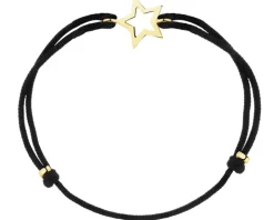 Bransoletka z elementami z żółtego złota - gwiazda