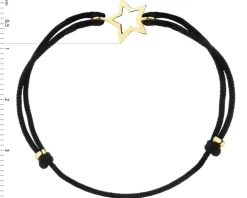 Bransoletka z elementami z żółtego złota - gwiazda