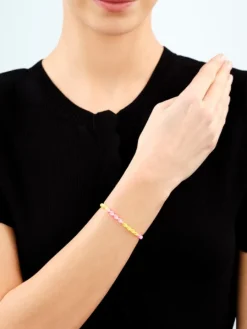 Bransoletka z elementami srebra