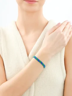 Bransoletka z elementami srebra