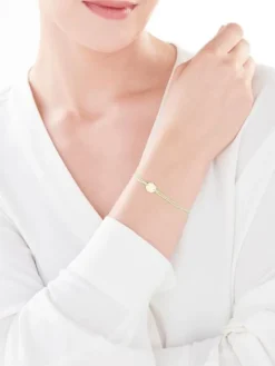 Bransoletka z elementami z żółtego złota - koło