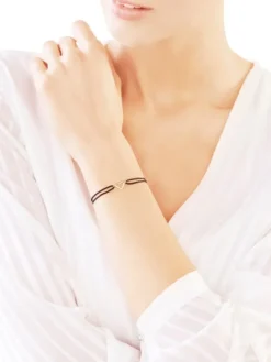 Bransoletka z elementami z żółtego złota - serce