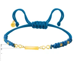 Bransoletka z  elementami z żółtego złota - nieskończoności