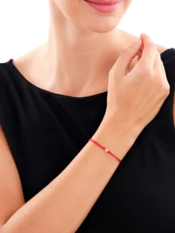 Bransoletka z elementami żółtego i białego złota i diamentem - 0,007 ct - próba 375