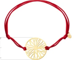 Bransoletka z  elementami z żółtego złota - koło