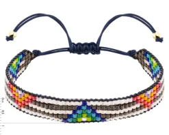 Bransoletka z elementami z żółtego złota i koralikami