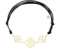 Bransoletka z elementami z żółtego złota - rozety