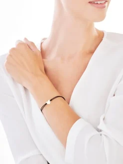 Bransoletka z elementami z żółtego złota - serce