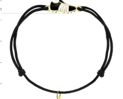 Bransoletka z emalią i  elementami z żółtego złota - but piłkarski