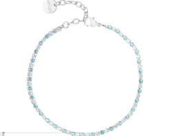 Bransoletka z mosiadzu rodowana z cyrkoniami