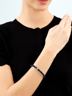 Bransoletka z mosiądzu pozłacana z tygrysim okiem