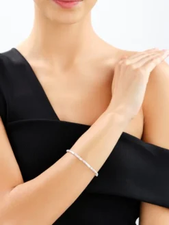 Bransoletka z mosiądzu pozłacana z masą perłową