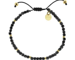 Bransoletka z mosiądzu pozłacana ze spinelami