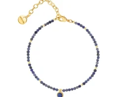 Bransoletka z mosiądzu pozłacana z awenturynami