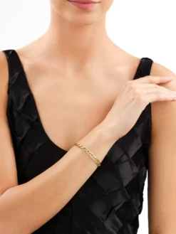 Bransoletka z mosiądzu pozłacana