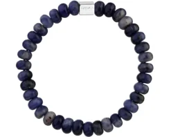 Bransoletka z mosiądzu rodowana z sodalitami