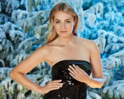 Bransoletka z żółtego i białego złota z brylantem - 0,03 ct - próba 585