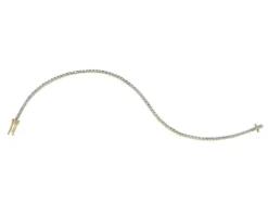 Bransoletka z żółtego złota z brylantami - 18 cm - 0,50 ct - próba 585