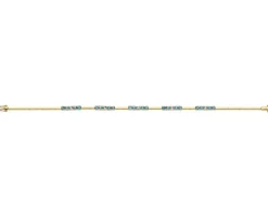 Bransoletka z żółtego złota z brylantem i topazami - 18 cm - próba 375