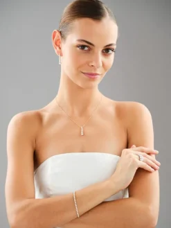 Bransoletka z żółtego złota z brylantami laboratoryjnymi - 18 cm - 3,00 ct - próba 750