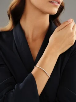 Bransoletka z żółtego złota z brylantami - 18 cm - 3,55 ct - próba 585