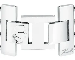 Bransoletka ze stali szlachetnej z cyrkoniami, Karl Lagerfeld