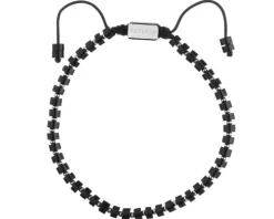 Bransoletka ze stali szlachetnej z agatami