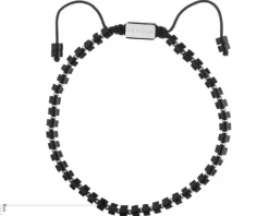 Bransoletka ze stali szlachetnej z agatami