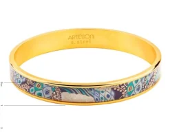 Bransoletka ze stali szlachetnej z emalią