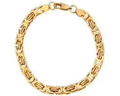 Bransoletka ze stali szlachetnej - splot królewski