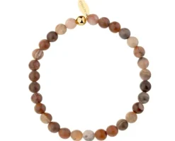 Bransoletka ze stali szlachetnej z drewnianymi elementami