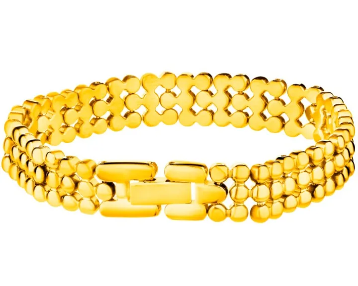 Bransoletka ze stali szlachetnej - kulki